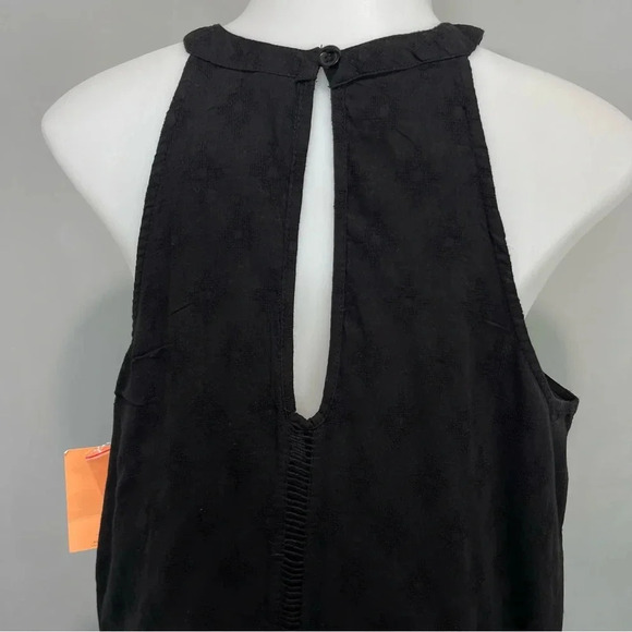 NWT Rip Curl Women's Black Karma Mesh Sleeveless Ladder Stitch Mini Dress Sz XL - Picture 6 of 12